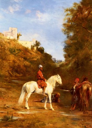 Watering the horses